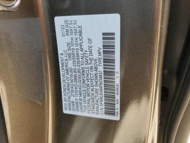 5FNRL6H84PB034837 Honda Odyssey TO 12