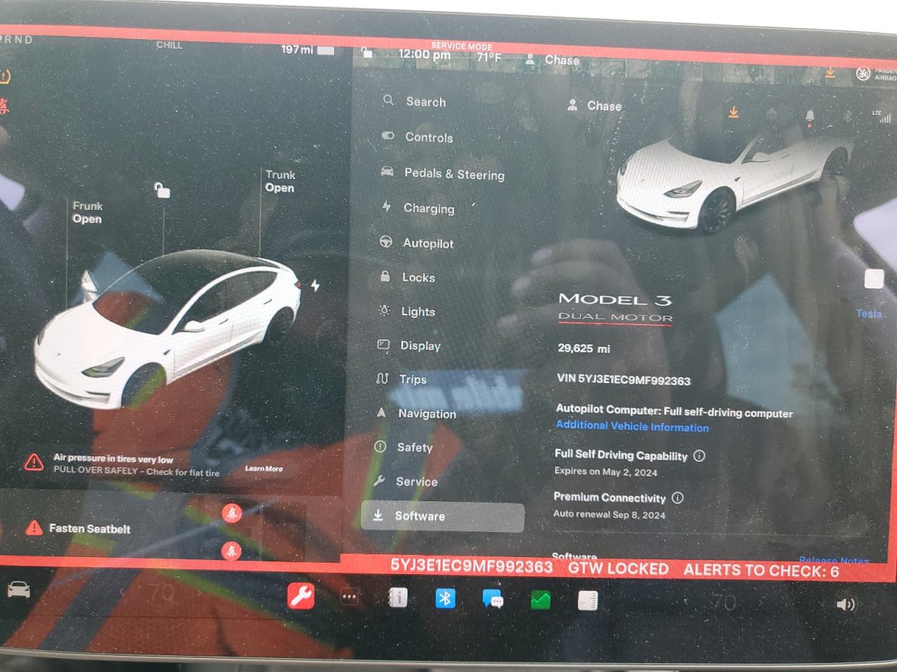 2021 Tesla Model 3 vin: 5YJ3E1EC9MF992363