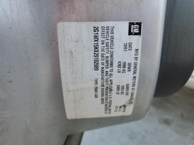 2002 Chevrolet Monte Carlo Ss VIN: 2G1WX15KX29182989 Lot: 47958054