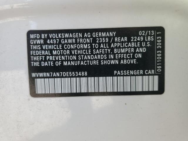 WVWRN7AN7DE553488 2013 Volkswagen Cc Luxury