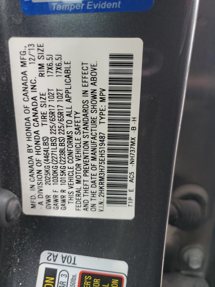 2HKRM3H75EH519487 2014 Honda Cr-V Exl