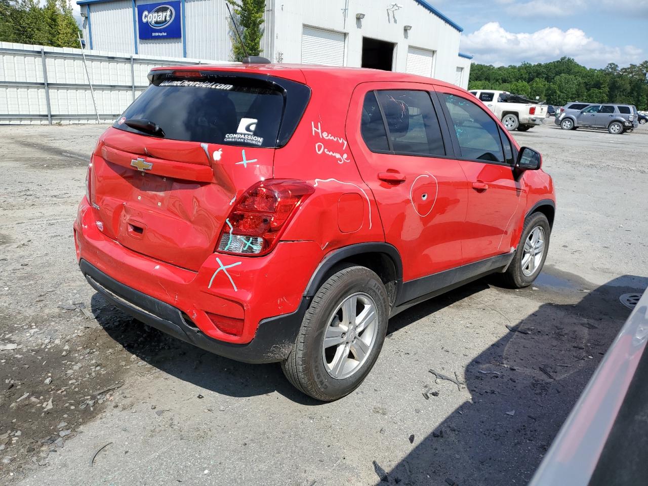 KL7CJKSB2LB345735 2020 Chevrolet Trax Ls