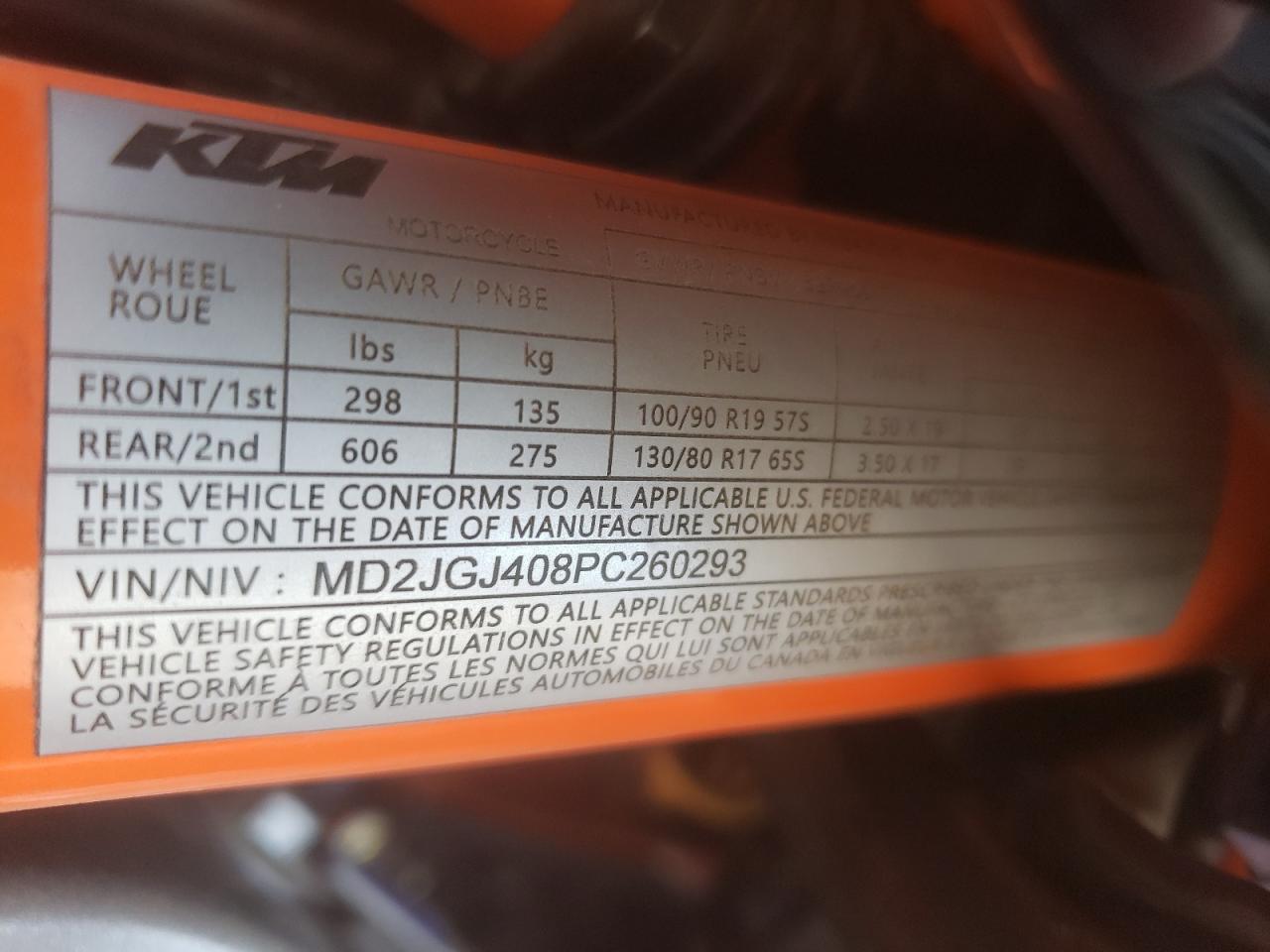 MD2JGJ408PC260293 2023 Ktm 390 Adventure