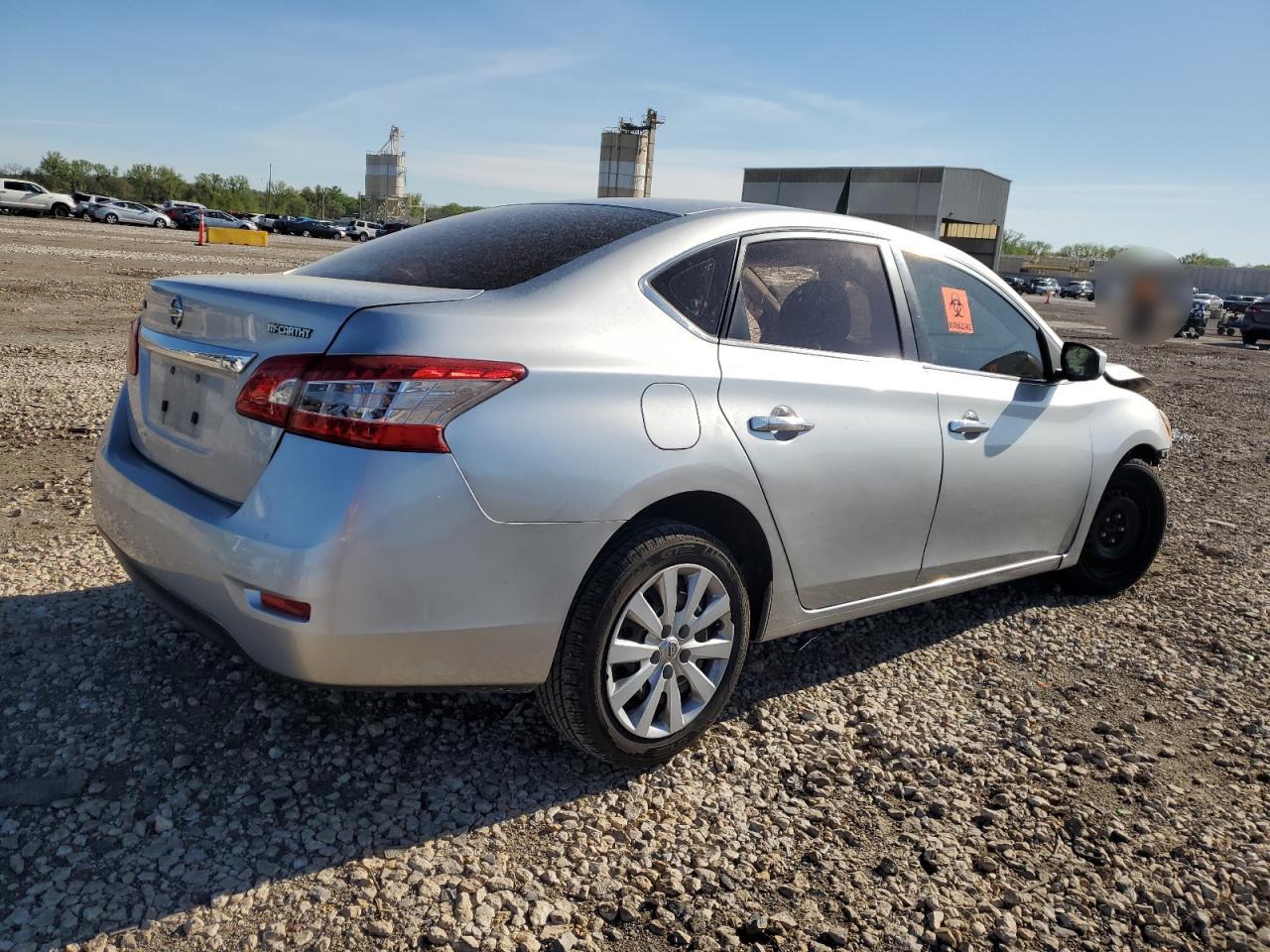 2015 Nissan Sentra S vin: 3N1AB7APXFY240158