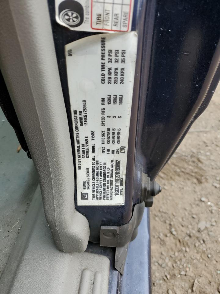 1GCDT19E278193082 2007 Chevrolet Colorado