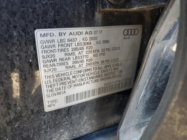 VIN WA1LHAF79JD004813 2018 Audi Q7, Premium Plus no.12