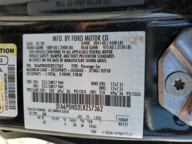 3FA6P0HD2LR257362 Ford Fusion SE 12