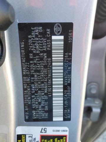 VIN 4T1G11BK7NU072406 2022 Toyota Camry, SE no.12