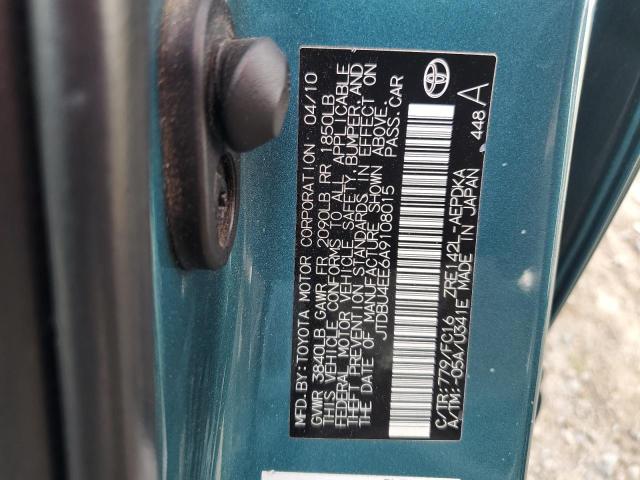 2010 Toyota Corolla Base VIN: JTDBU4EE6A9108015 Lot: 51213314