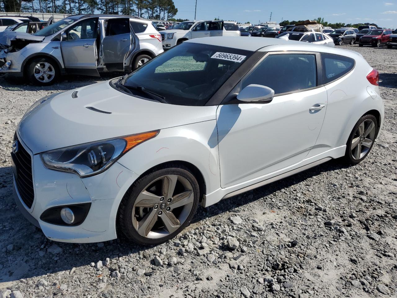 KMHTC6AE6EU183000 2014 Hyundai Veloster Turbo