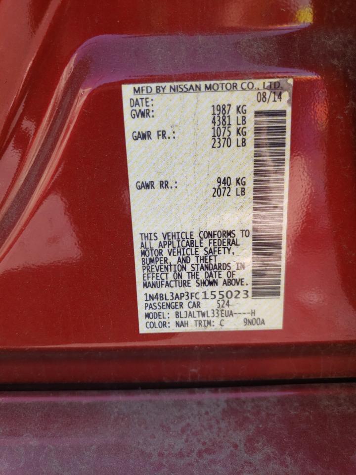 1N4BL3AP3FC155023 2015 Nissan Altima 3.5S