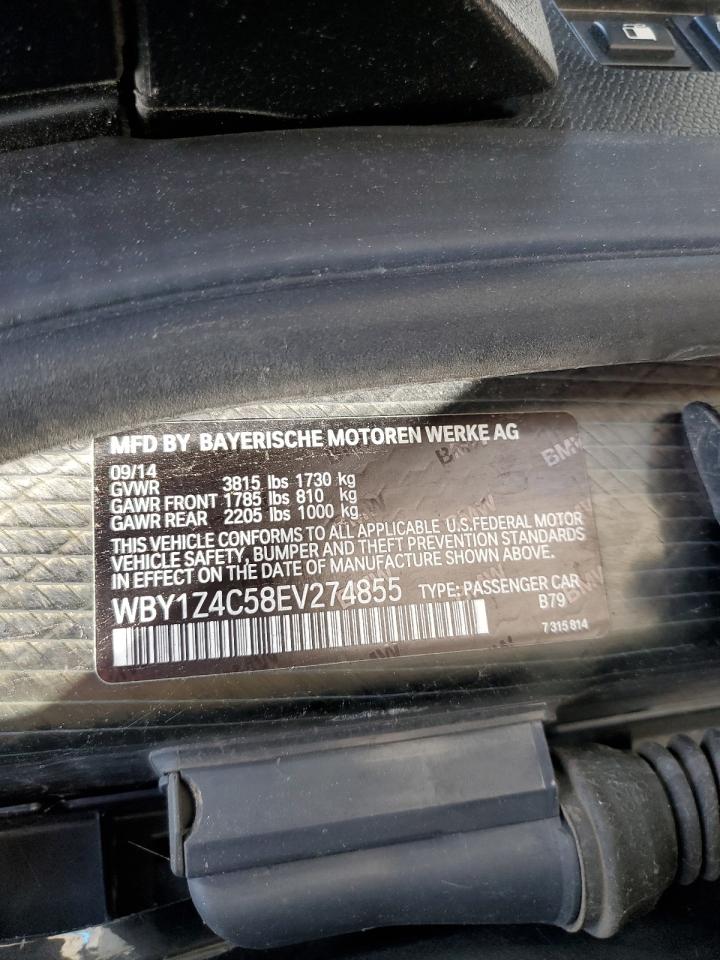 WBY1Z4C58EV274855 2014 BMW I3 Rex