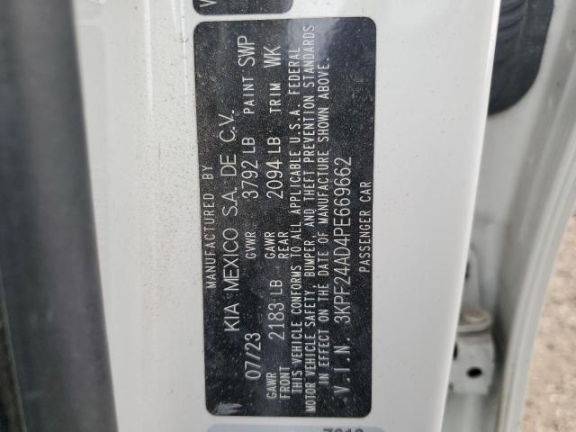 2023 Kia Forte Lx VIN: 3KPF24AD4PE669662 Lot: 51926154