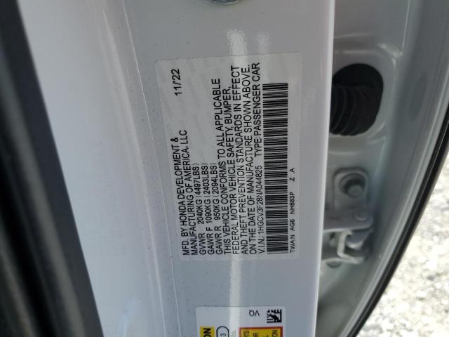 2022 Honda Accord Hybrid Sport VIN: 1HGCV3F28NA044825 Lot: 52413964