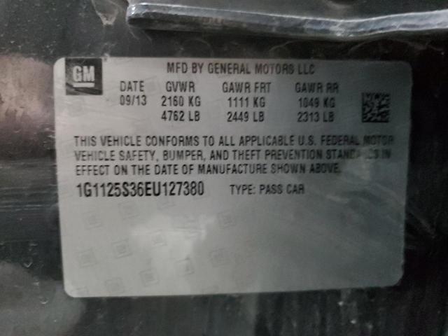 2014 Chevrolet Impala Lt VIN: 1G1125S36EU127380 Lot: 50474674