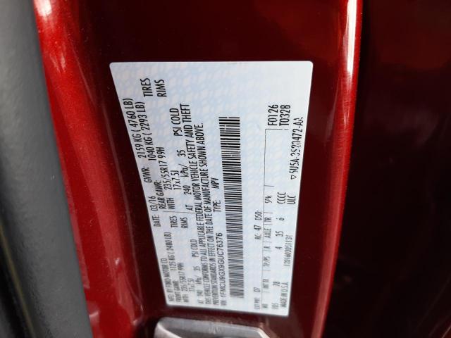 2016 Ford Escape Se VIN: 1FMCU9GX9GUC76376 Lot: 49310104