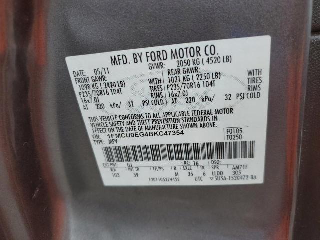 1FMCU0EG4BKC47354 2011 Ford Escape Limited