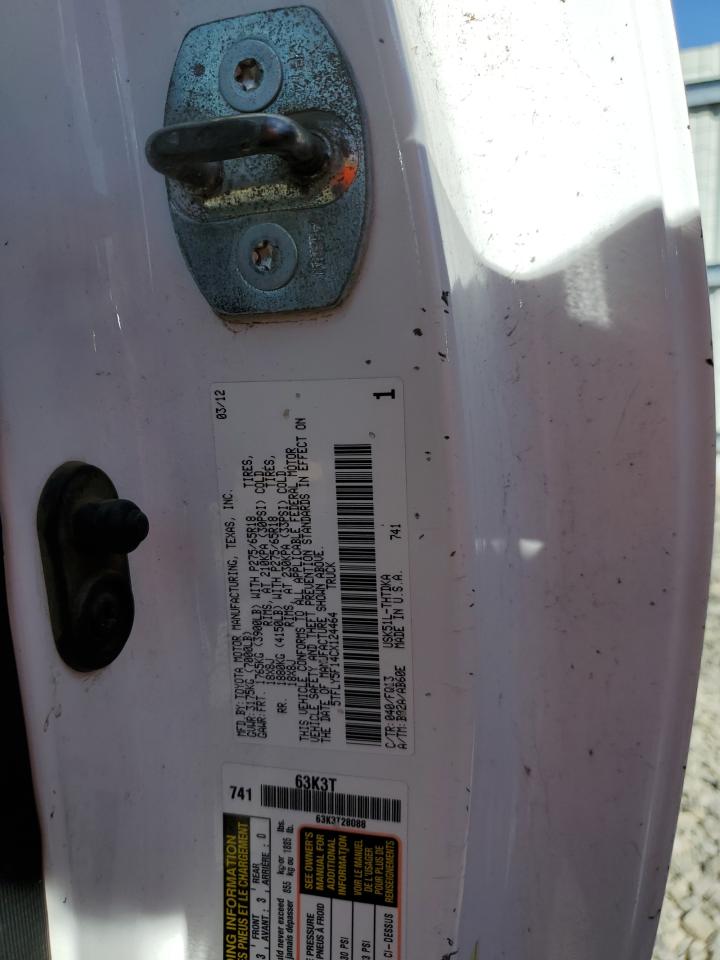 5TFLY5F14CX124464 2012 Toyota Tundra