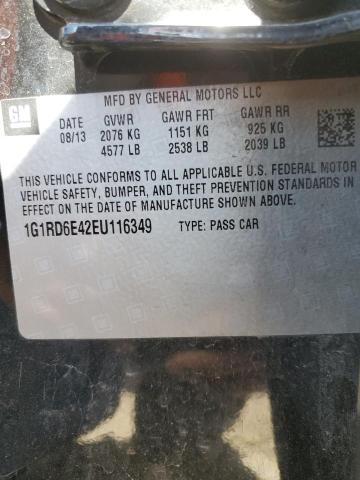 VIN 1G1RD6E42EU116349 2014 Chevrolet Volt no.12