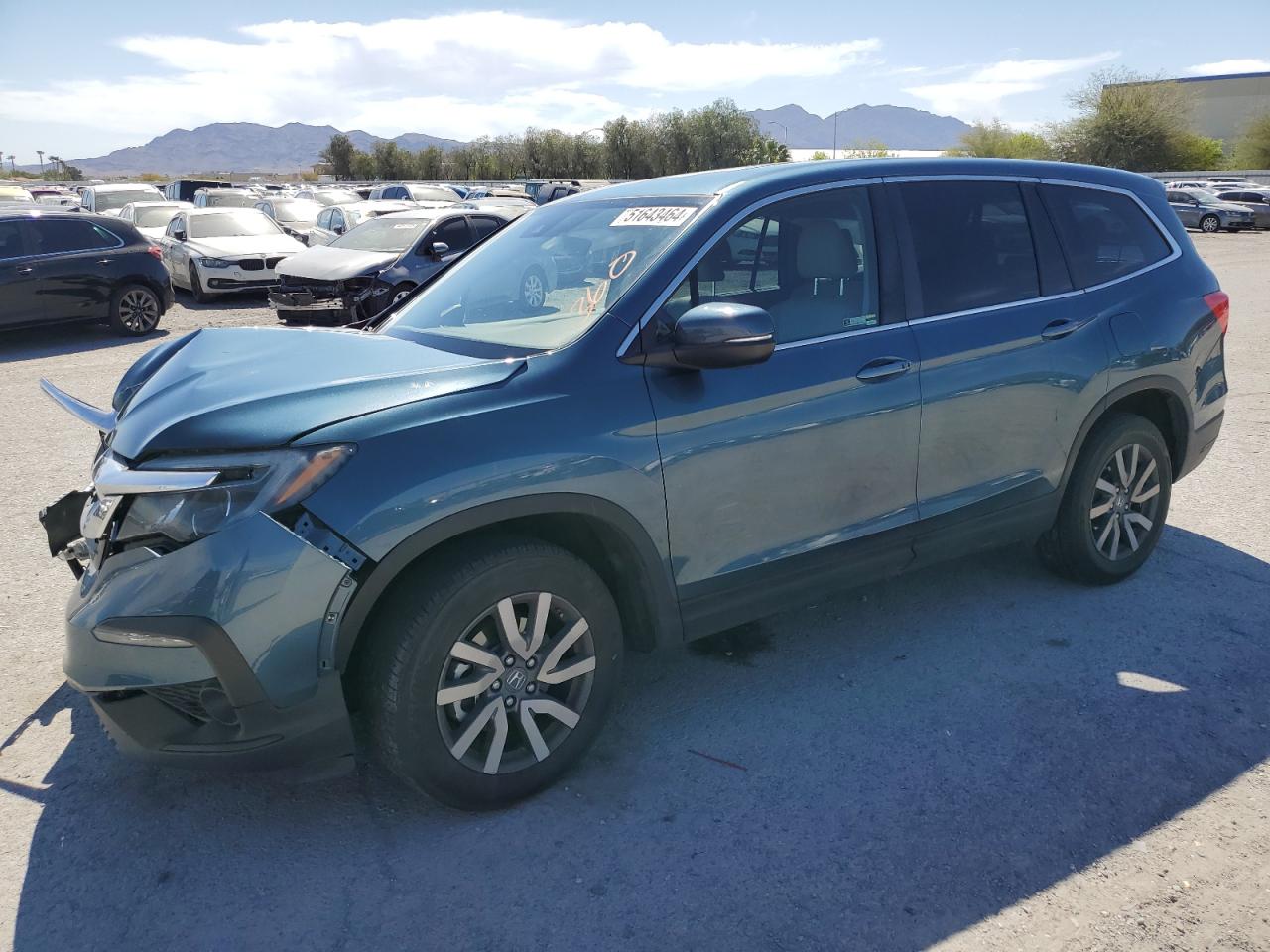 2019 Honda Pilot Exl vin: 5FNYF6H53KB025855