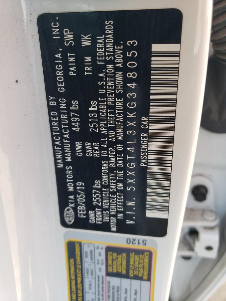 5XXGT4L3XKG348053 2019 Kia Optima Lx