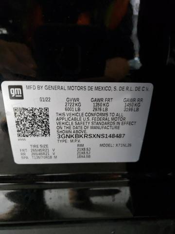 2022 CHEVROLET BLAZER RS - 3GNKBKRSXNS148487