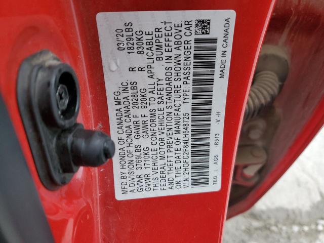 2020 HONDA CIVIC SPOR - 2HGFC2F84LH548725