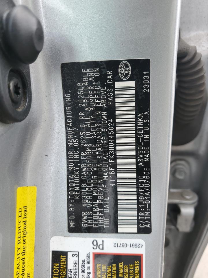 4T1BF1FK3HU445824 2017 Toyota Camry Le