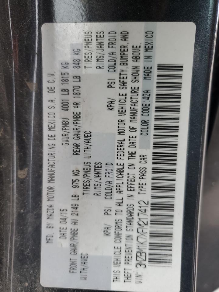 3MZBM1K7XFM217412 2015 Mazda 3 Sport