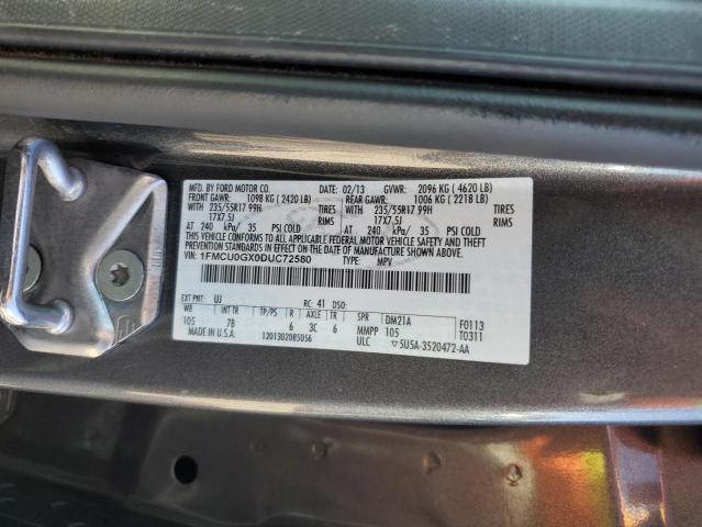 2013 Ford Escape Se VIN: 1FMCU0GX0DUC72580 Lot: 49382024