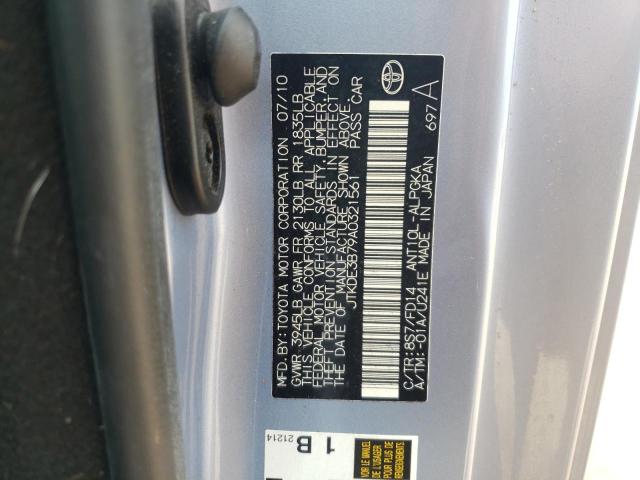 2010 Scion Tc VIN: JTKDE3B79A0321561 Lot: 43303563