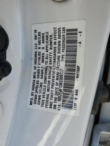 2019 HONDA INSIGHT LX 19XZE4F13KE009737