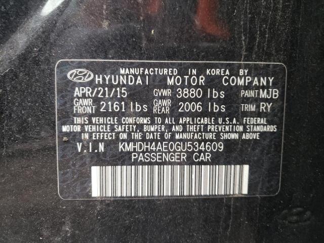 2016 HYUNDAI ELANTRA SE - KMHDH4AE0GU534609