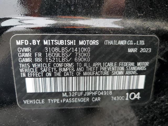 Lot #2459794988 2023 MITSUBISHI MIRAGE G4 salvage car