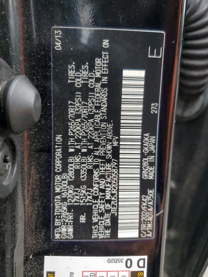 2013 Toyota 4Runner Sr5 vin: JTEZU5JR2D5058797