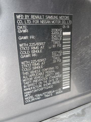 KNMAT2MT0GP702400 | 2016 Nissan rogue s
