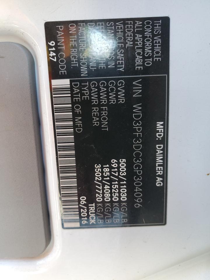 WD3PF3DC3GP304096 2016 Mercedes-Benz Sprinter 3500