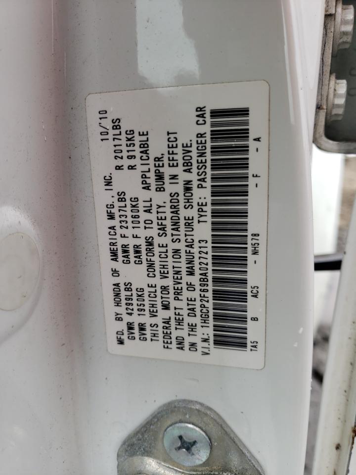 1HGCP2F69BA027213 2011 Honda Accord Se