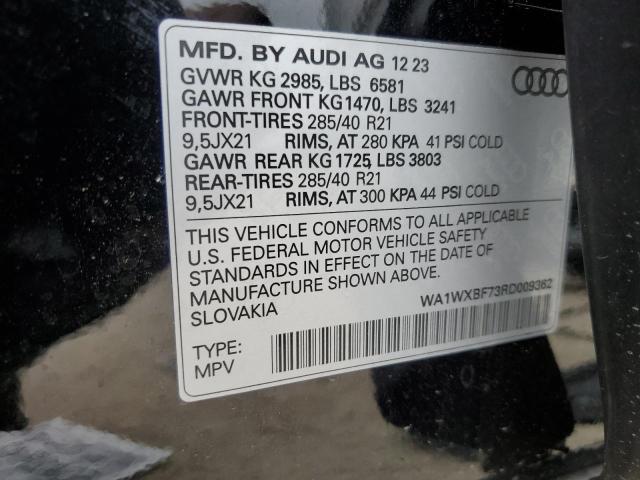 2024 Audi Q7 Prestige S-Line VIN: WA1WXBF73RD009362 Lot: 52154764