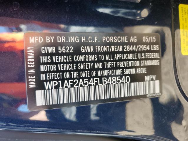 2015 PORSCHE MACAN TURB - WP1AF2A54FLB48540