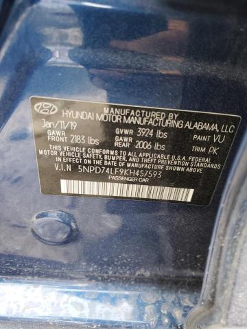 2019 HYUNDAI ELANTRA SE - 5NPD74LF9KH457593