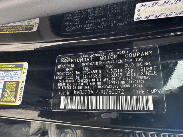 2018 HYUNDAI TUCSON SPO - KM8J33AL4JU760072