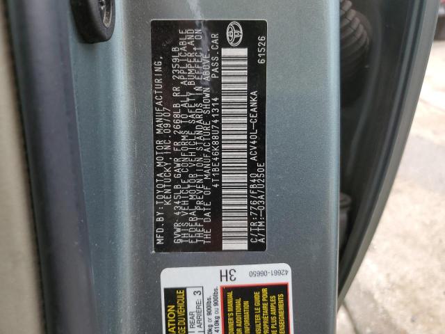 2008 Toyota Camry Ce VIN: 4T1BE46K88U741314 Lot: 48712754