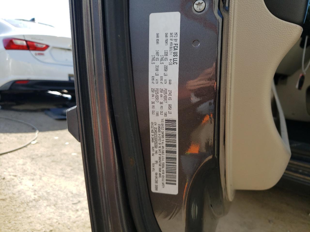 2C4RDGCG3GR356360 2016 Dodge Grand Caravan Sxt