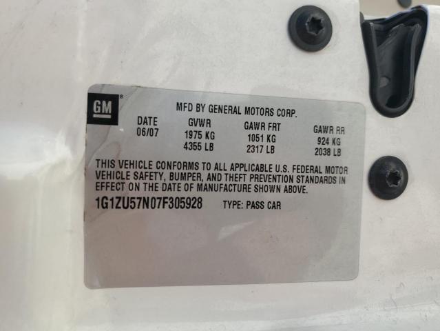 2007 Chevrolet Malibu Ltz VIN: 1G1ZU57N07F305928 Lot: 48551014