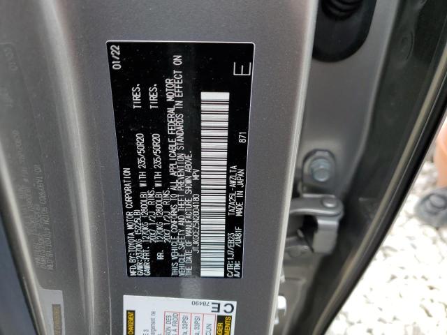 2022 LEXUS NX 350 JTJKGCEZ5N2004180
