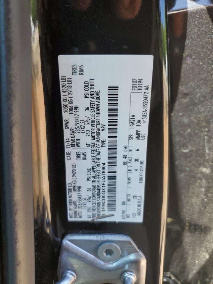 1FMCU0GX1FUA76604 2015 Ford Escape Se