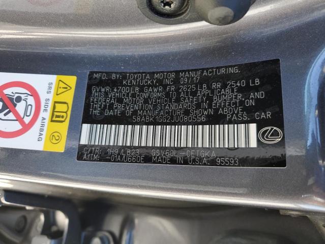 2018 LEXUS ES 350 - 58ABK1GG2JU080556