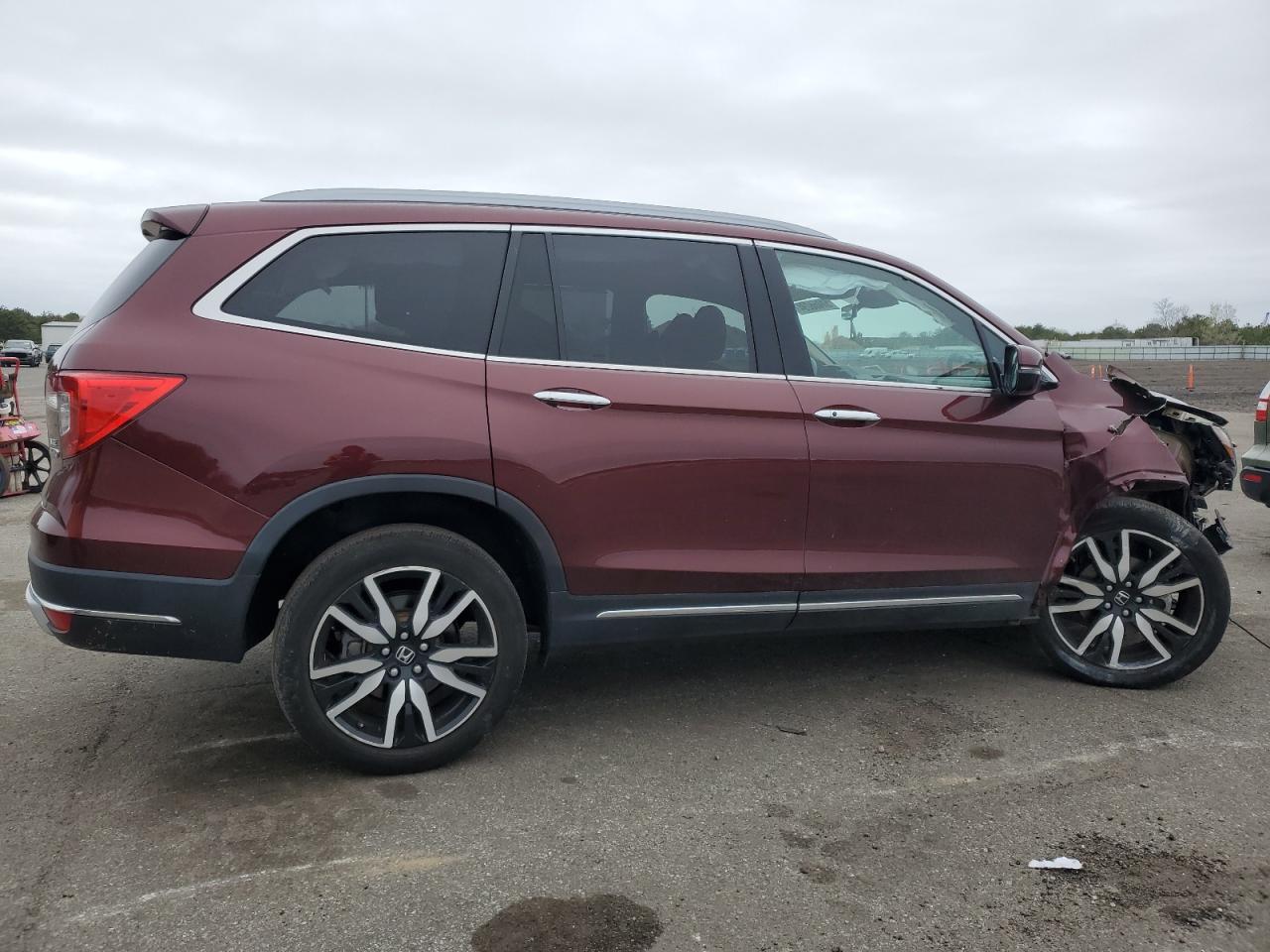 HONDA PILOT ELIT 2022 maroon  gas 5FNYF6H09NB012293 photo #4