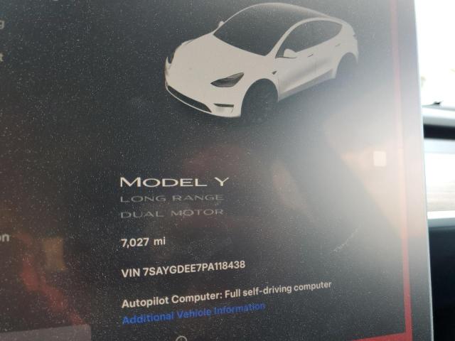 VIN 7SAYGDEE7PA118438 2023 TESLA MODEL Y no.9